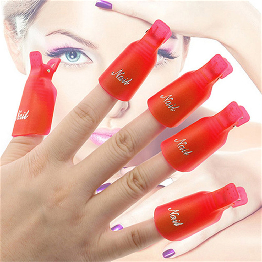Nail Art Gel - 10 pieces Nail Art Soak off