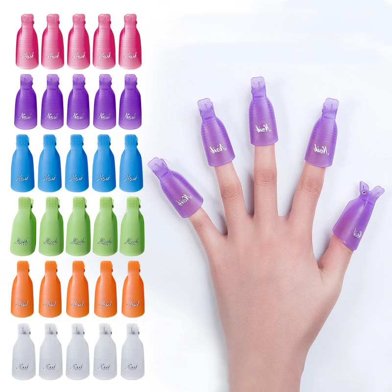 Nail Art Gel - 10 Pcs/Bag Manicure Art Dipped Cap