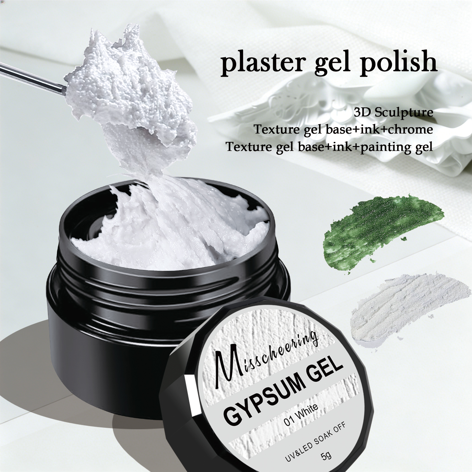 Nail Art Painting - 5g Solid Gypsum Painting Nail Gel