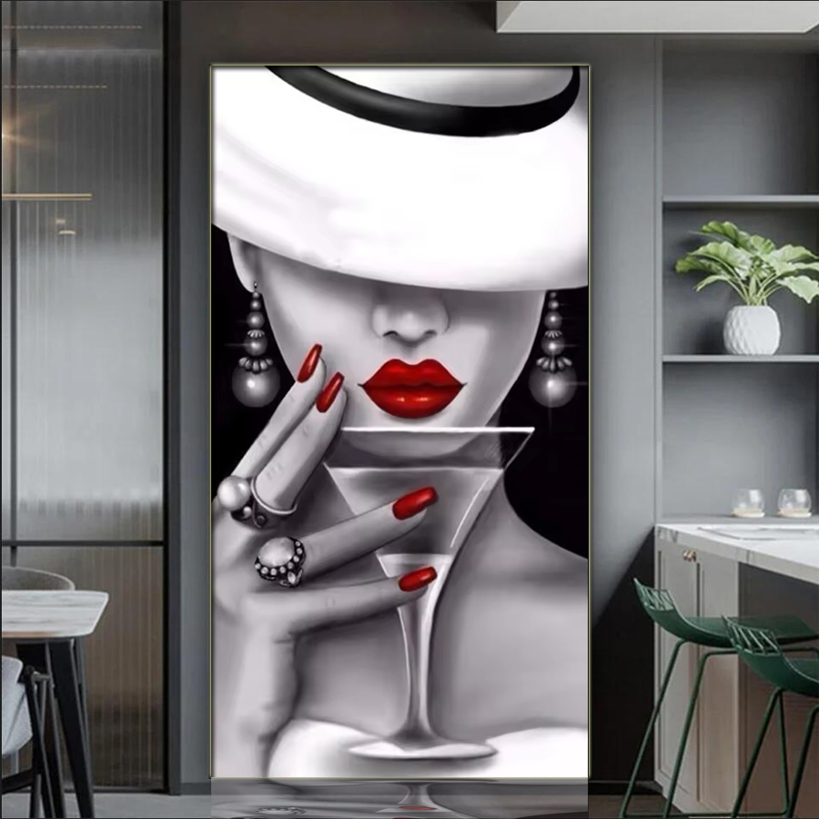 Elegant Woman Full Diamond Mos - Nail Art Valentines Day reseña y precio