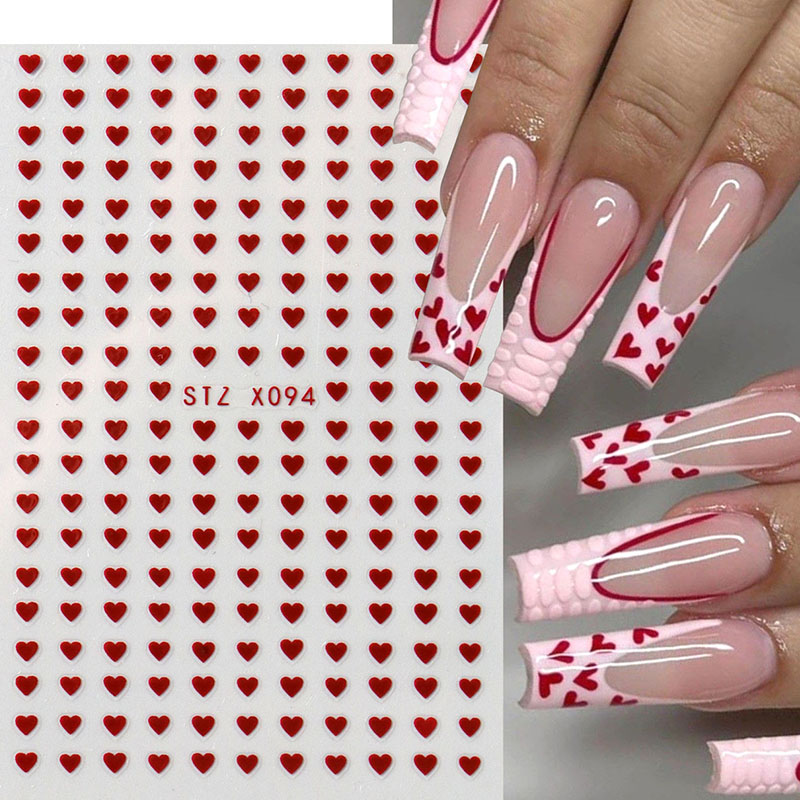 2pcs Mini Love Heart Nail Art  - Nail Art Valentines Day reseña y precio