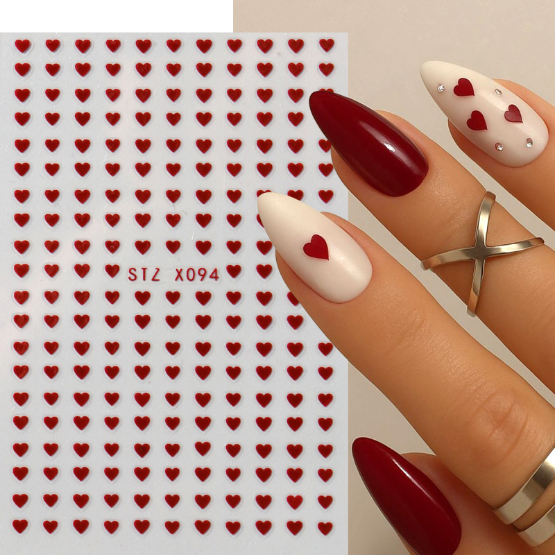 2pcs Mini Love Heart Nail Art  - Nail Art Valentines Day reseña y precio