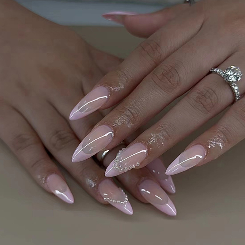 24pcs Bow False Nails Sets Pre - Nail Art Valentines Day reseña y precio