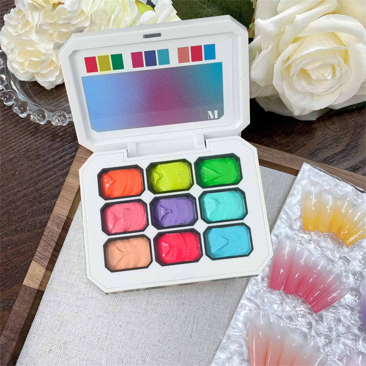 1pc 9-color solid nail polish  - Nail Art Painting reseña y precio
