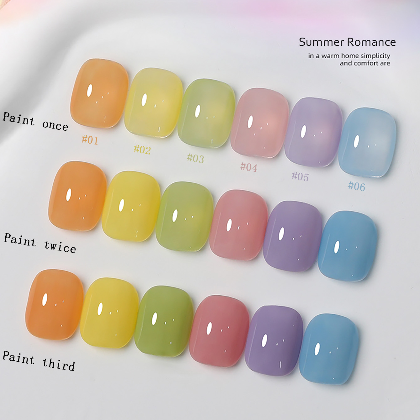 SHAKA 1-6pcs Romantic Macaron  - Nail Art Valentines Day reseña y precio