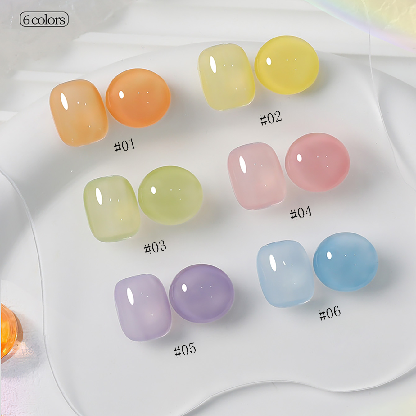 SHAKA 1-6pcs Romantic Macaron  - Nail Art Valentines Day reseña y precio