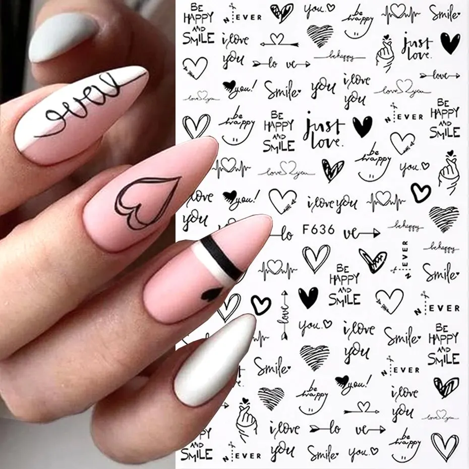 6PCS 3D Valentines Day Nail Ar - Nail Art Valentines Day reseña y precio