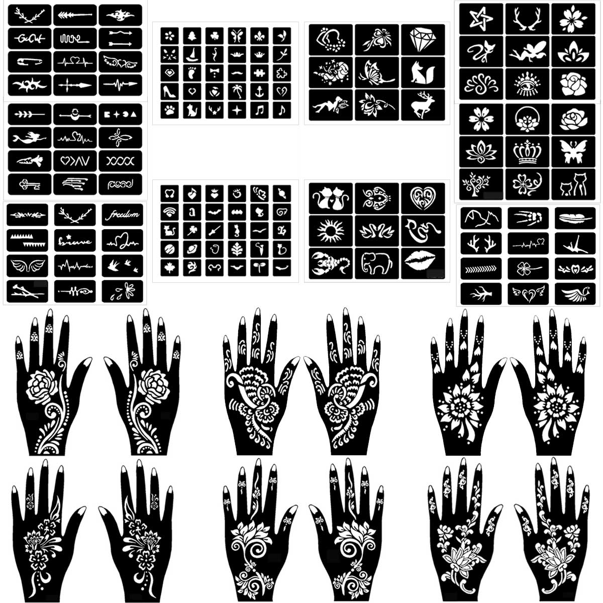 Temporary Tattoo Stencils Set  - Nail Art Ramadan reseña y precio