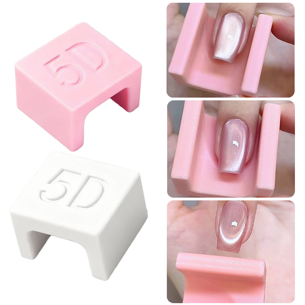5D U-shaped French Cat Eye Nai - Nail Art Pink Cat Eye reseña y precio