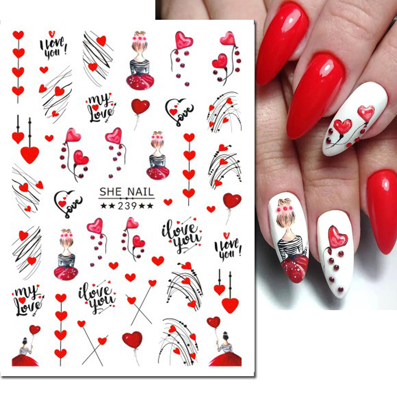 3d Nail Art Decals Geometric L - Nail Art Valentines Day reseña y precio