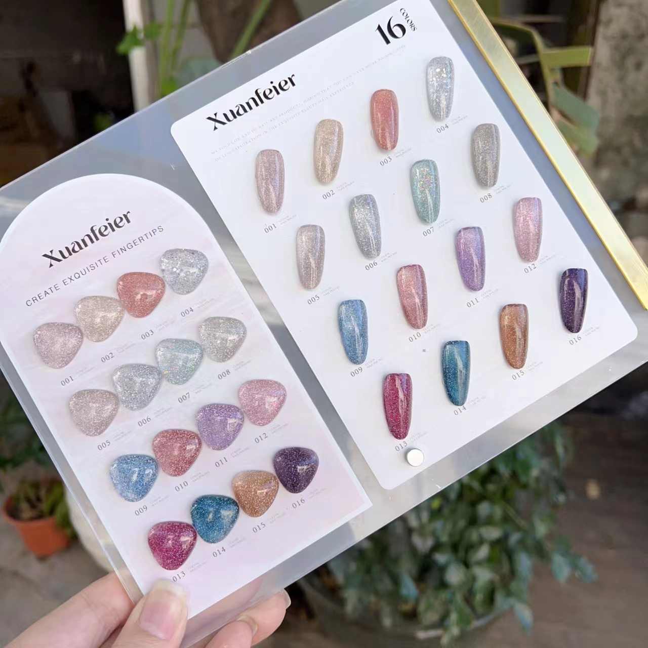 XUANFEIER 16 colors Broken dia - Nail Art Gel reseña y precio