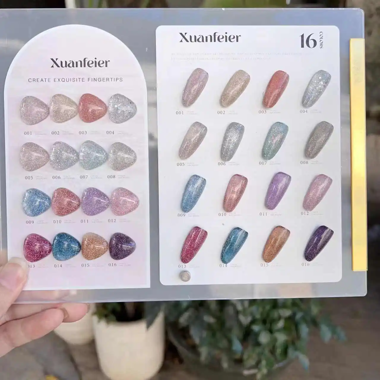 XUANFEIER 16 colors Broken dia - Nail Art Gel reseña y precio