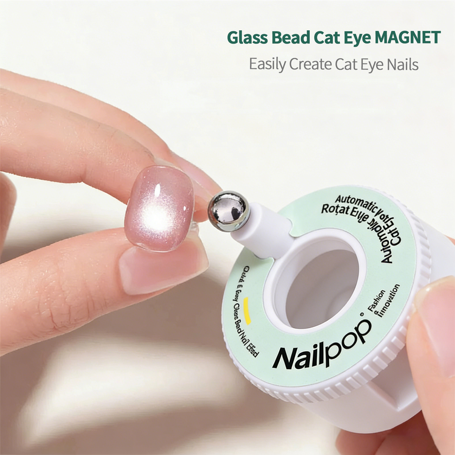 Nailpop Automatic Rotating Cat - Nail Art Pink Cat Eye reseña y precio