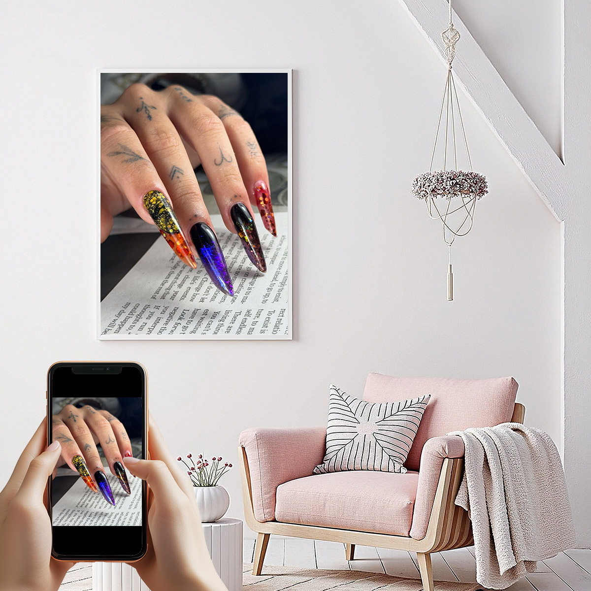 custom photo 1pcs HD printing  - Nail Art Painting reseña y precio