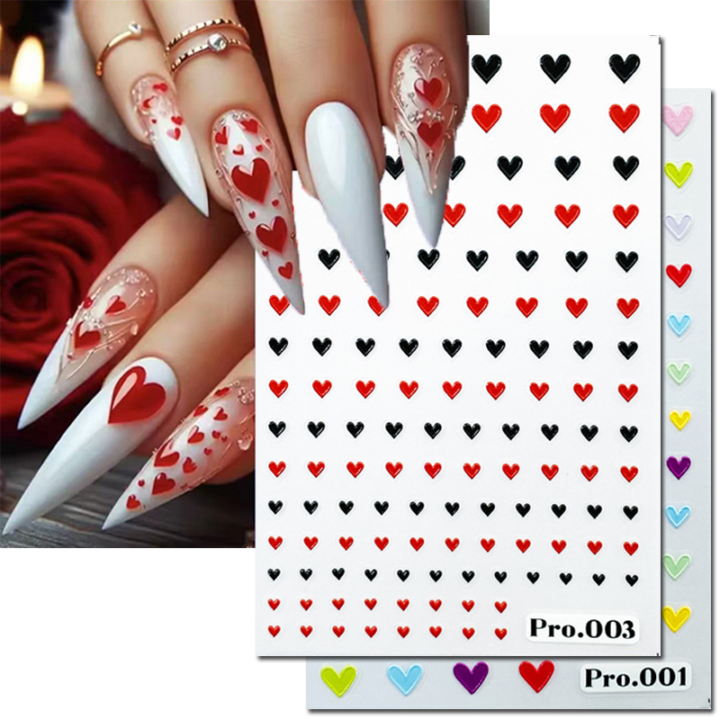 5d Embossed Nail Art Stickers  - Nail Art Valentines Day reseña y precio