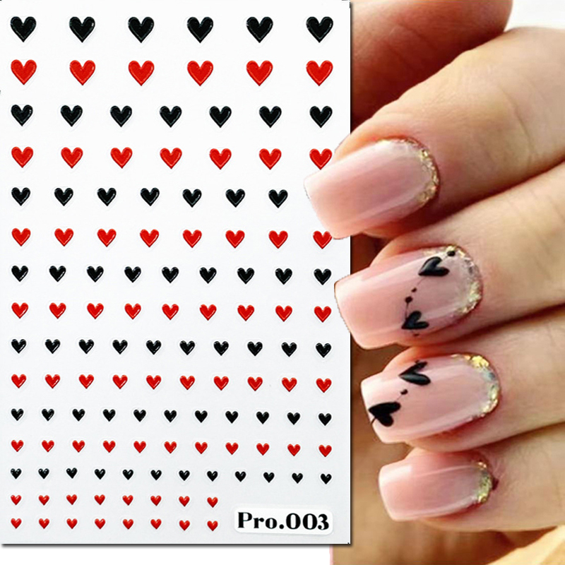 5d Embossed Nail Art Stickers  - Nail Art Valentines Day reseña y precio