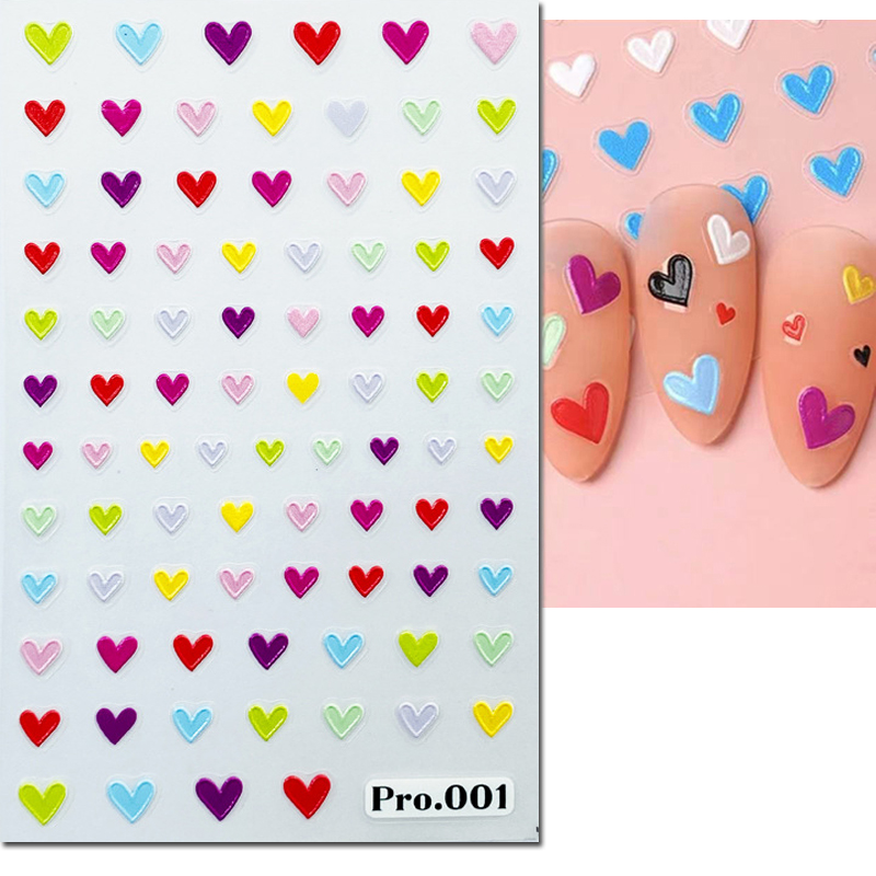 5d Embossed Nail Art Stickers  - Nail Art Valentines Day reseña y precio