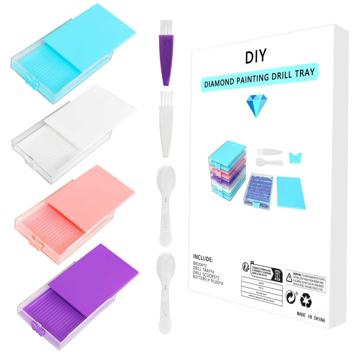 4pcs/Box Diamond Painting Tool - Nail Art Painting reseña y precio