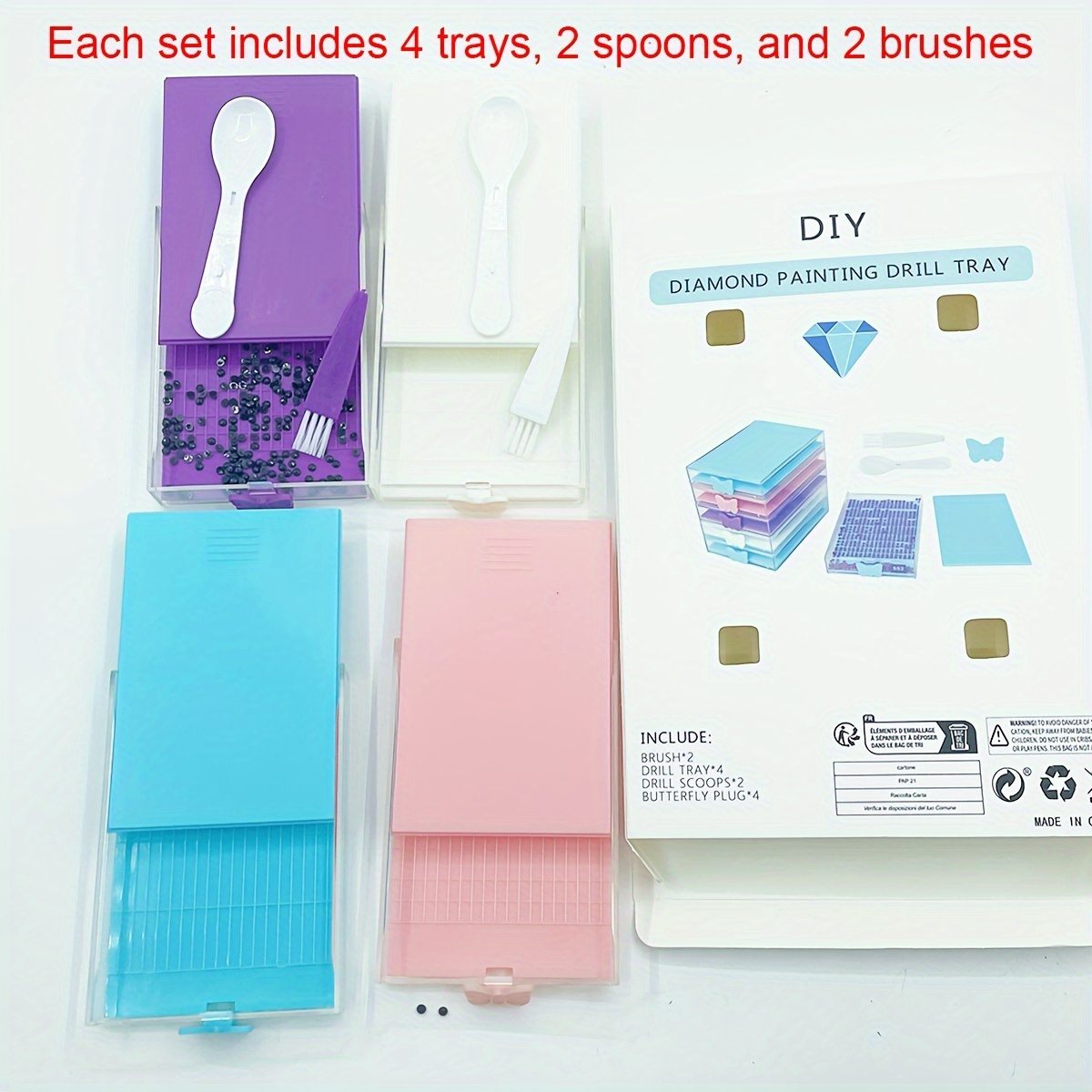4pcs/Box Diamond Painting Tool - Nail Art Painting reseña y precio