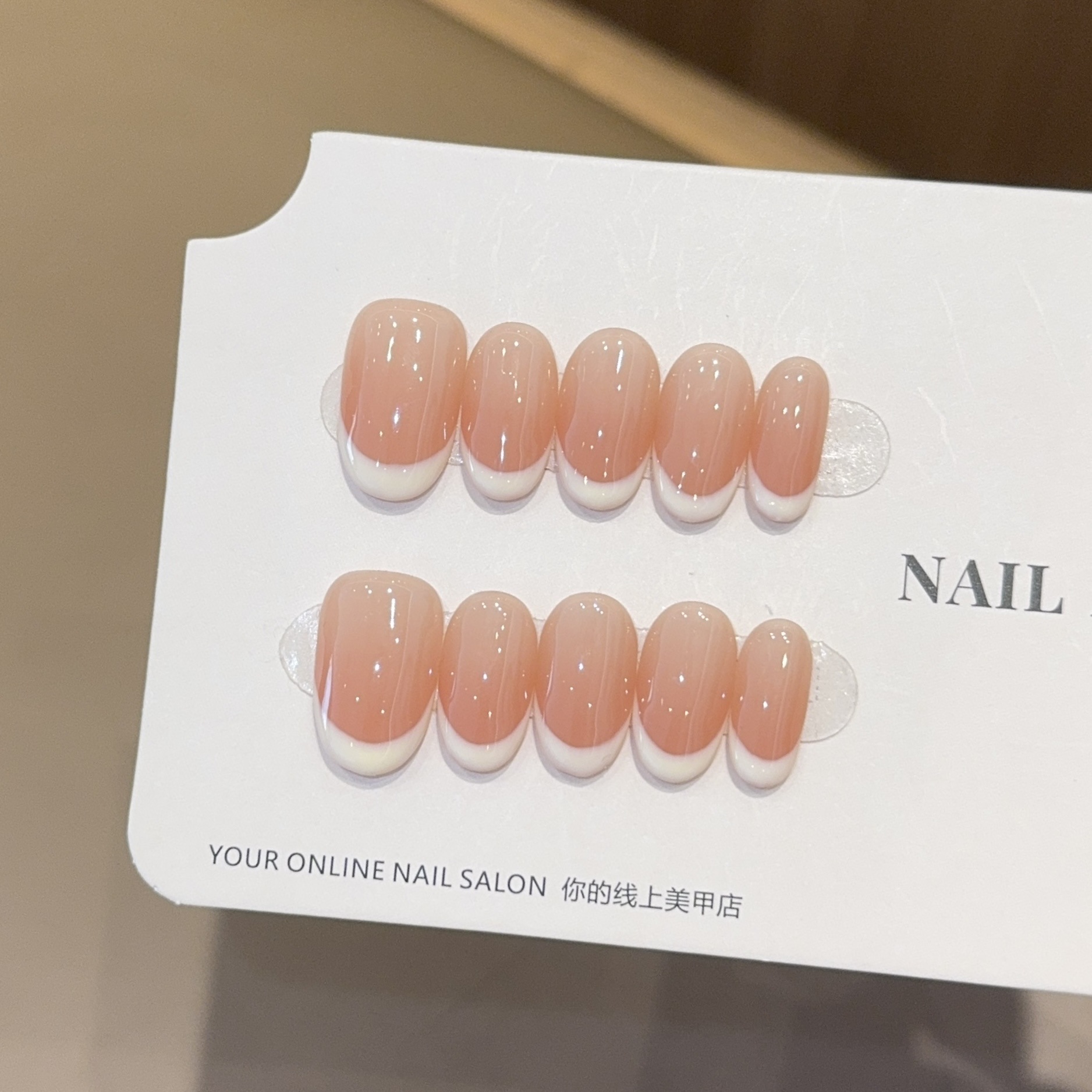 10PCS Glossy Pink Cat Eye Fren - Nail Art Pink Cat Eye reseña y precio
