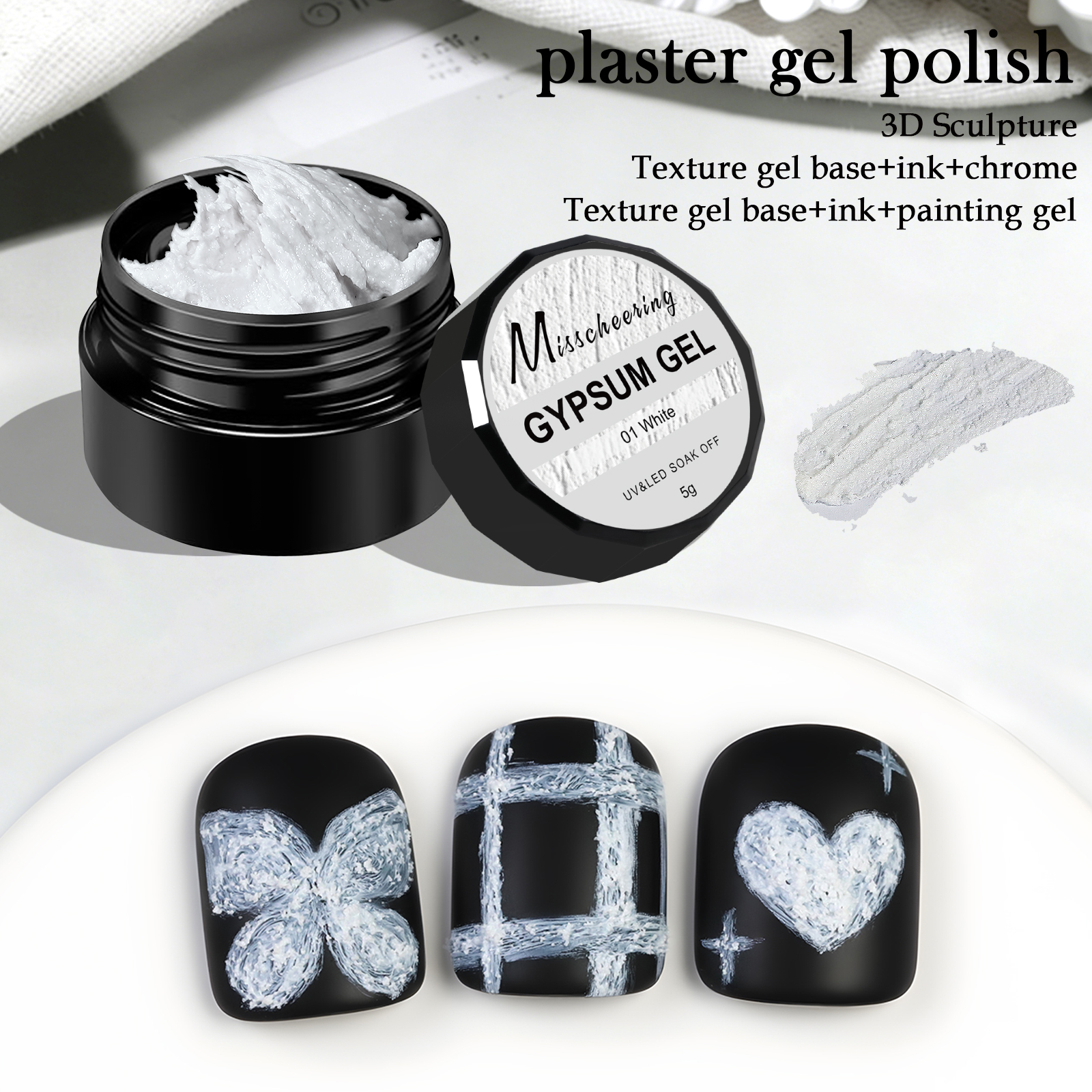 5g Solid Gypsum Painting Nail  - Nail Art Painting reseña y precio