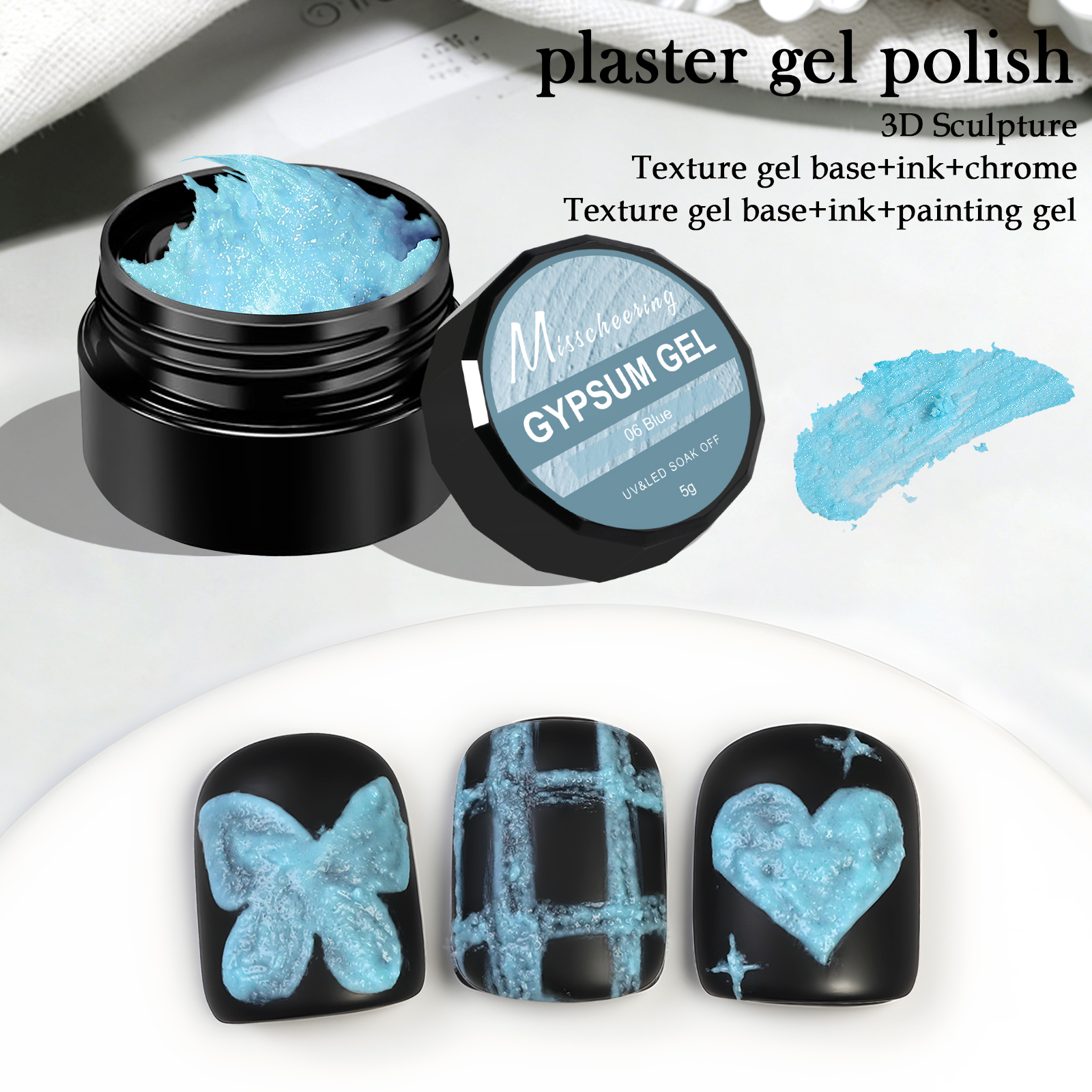 5g Solid Gypsum Painting Nail  - Nail Art Painting reseña y precio