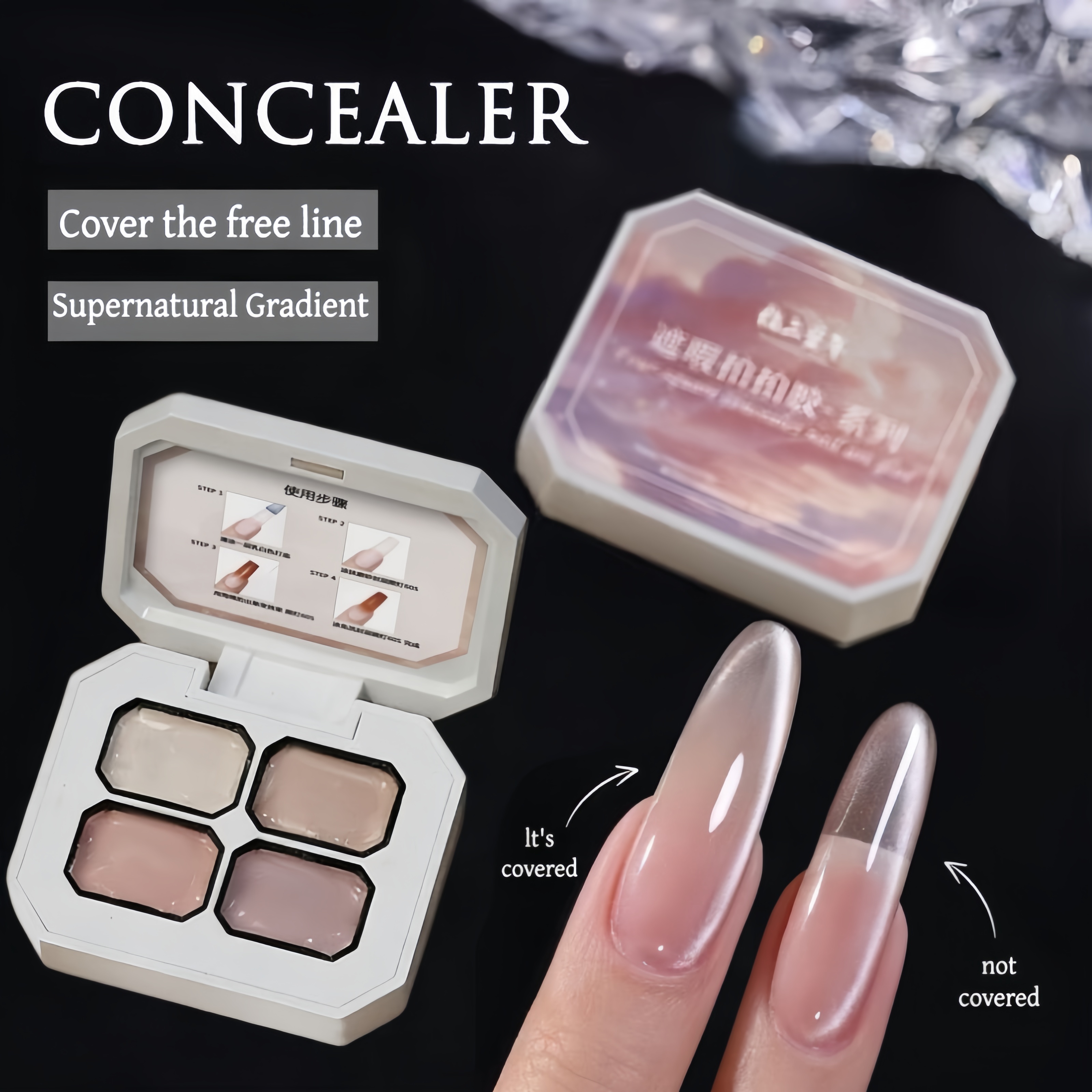 4 Colors concealer polular nud - Nail Art Painting reseña y precio