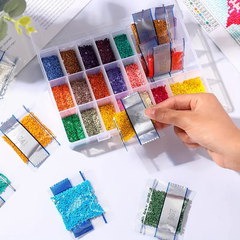 30 vivid colored diamond paint - Nail Art Painting reseña y precio