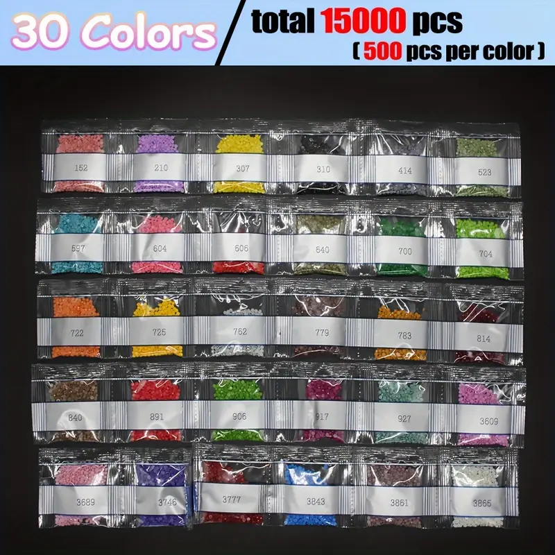 30 vivid colored diamond paint - Nail Art Painting reseña y precio