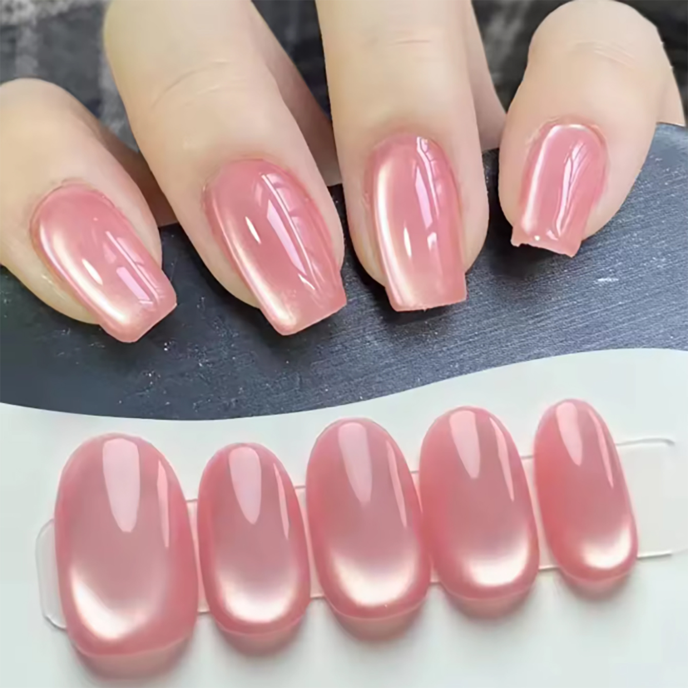 ZH 12ML Popular 2026 New Clear - Nail Art Pink Cat Eye reseña y precio