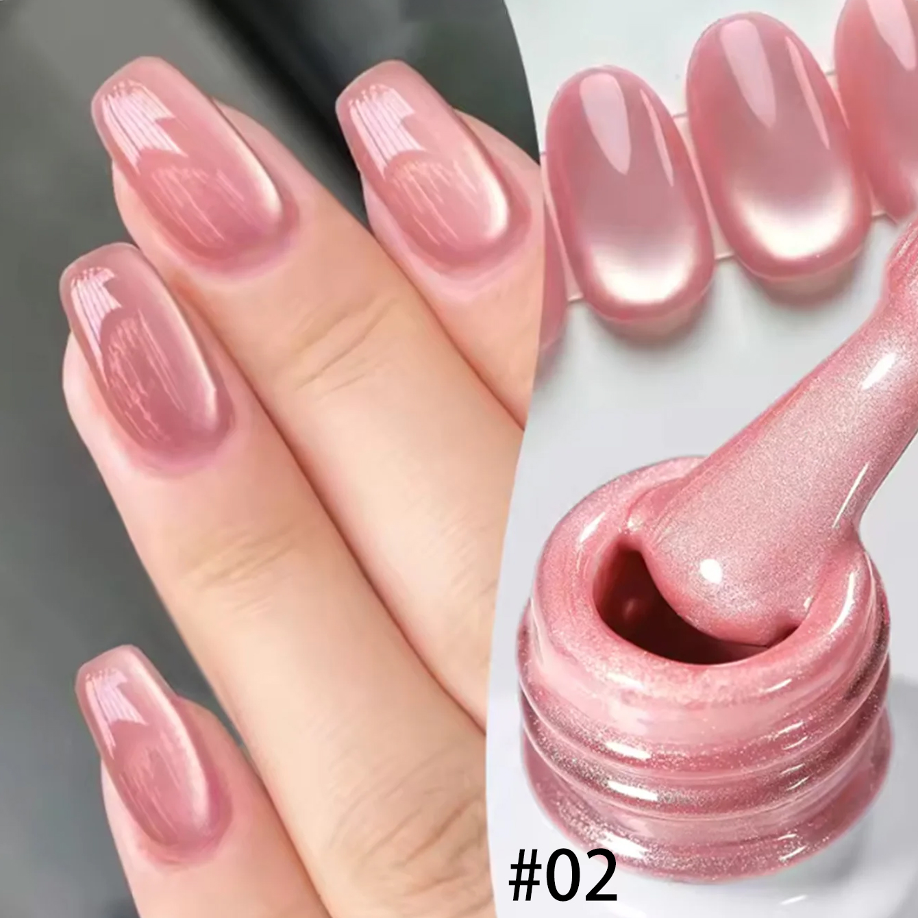 ZH 12ML Popular 2026 New Clear - Nail Art Pink Cat Eye reseña y precio