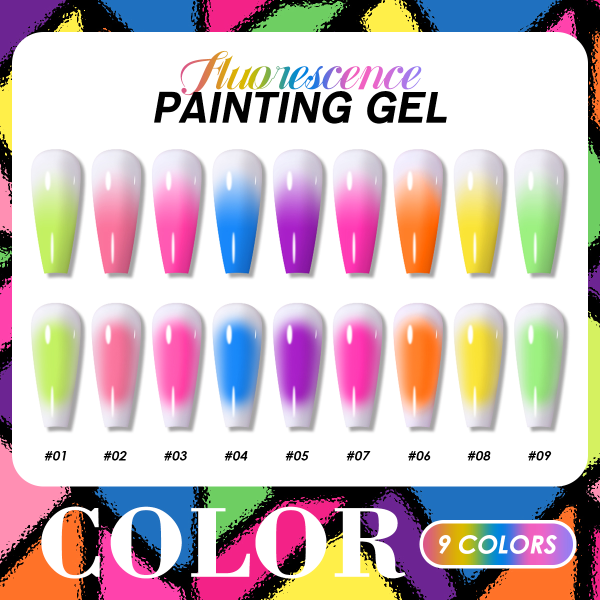 9-color solid nail polish ，pat - Nail Art Painting reseña y precio