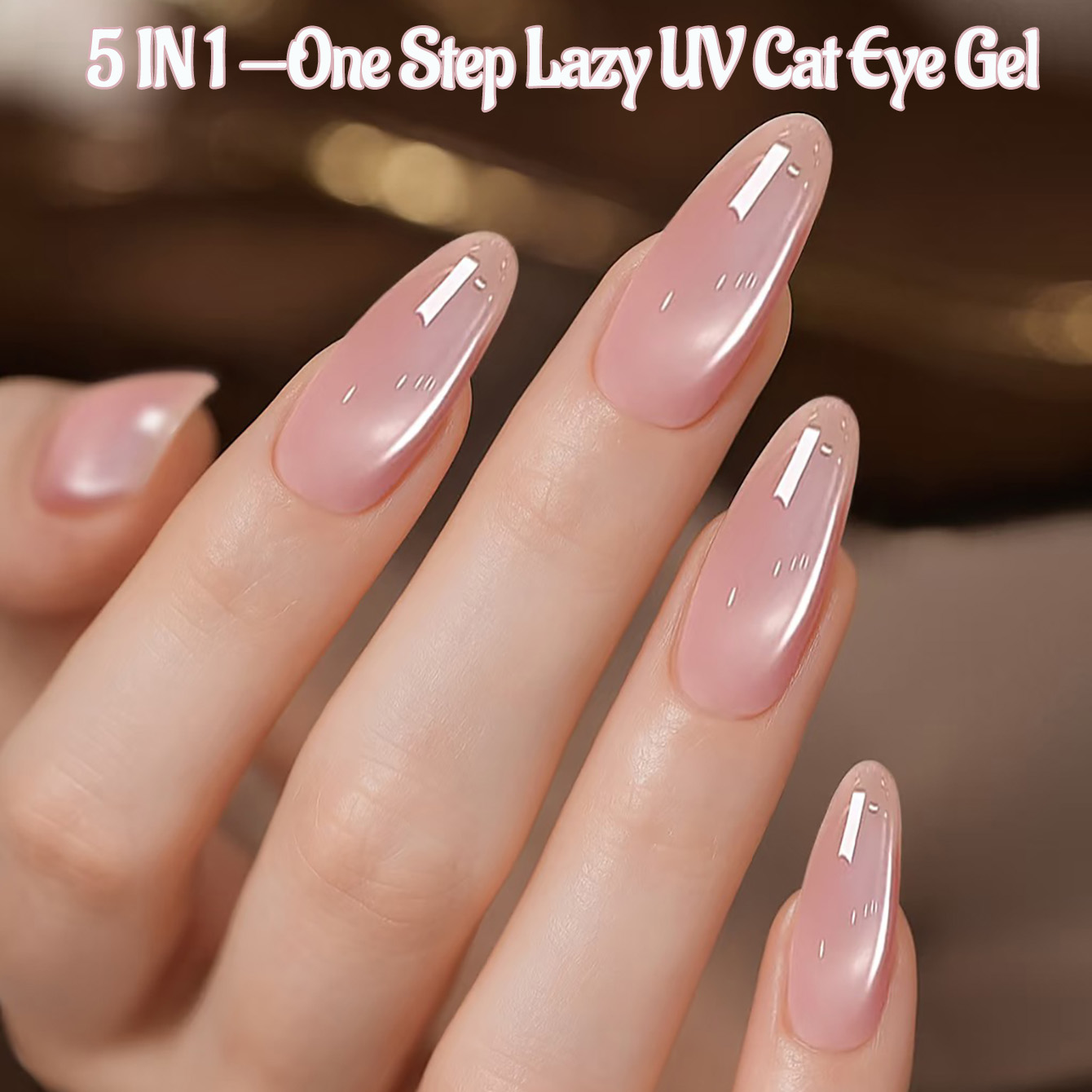 1pcs PSK Ice Transparent Pink  - Nail Art Pink Cat Eye reseña y precio