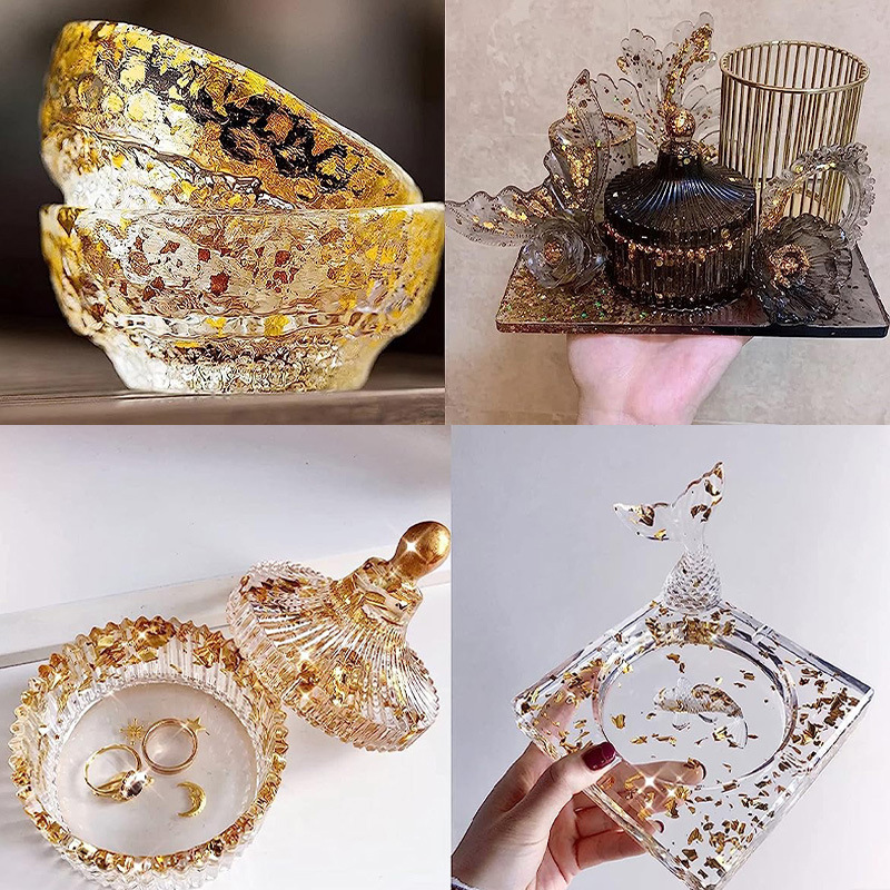 200Pcs Golden Leaf Foil Leaf S - Nail Art Painting reseña y precio