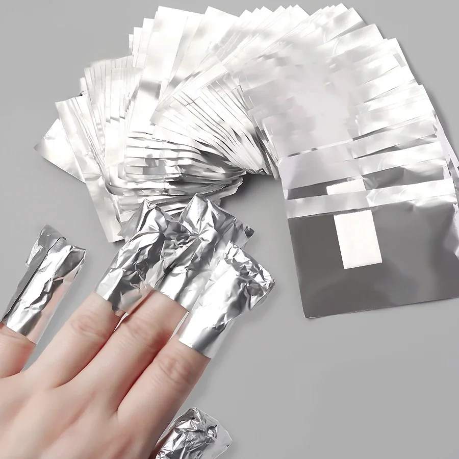 100Pcs Bag Aluminium Foil Nail - Nail Art Gel reseña y precio