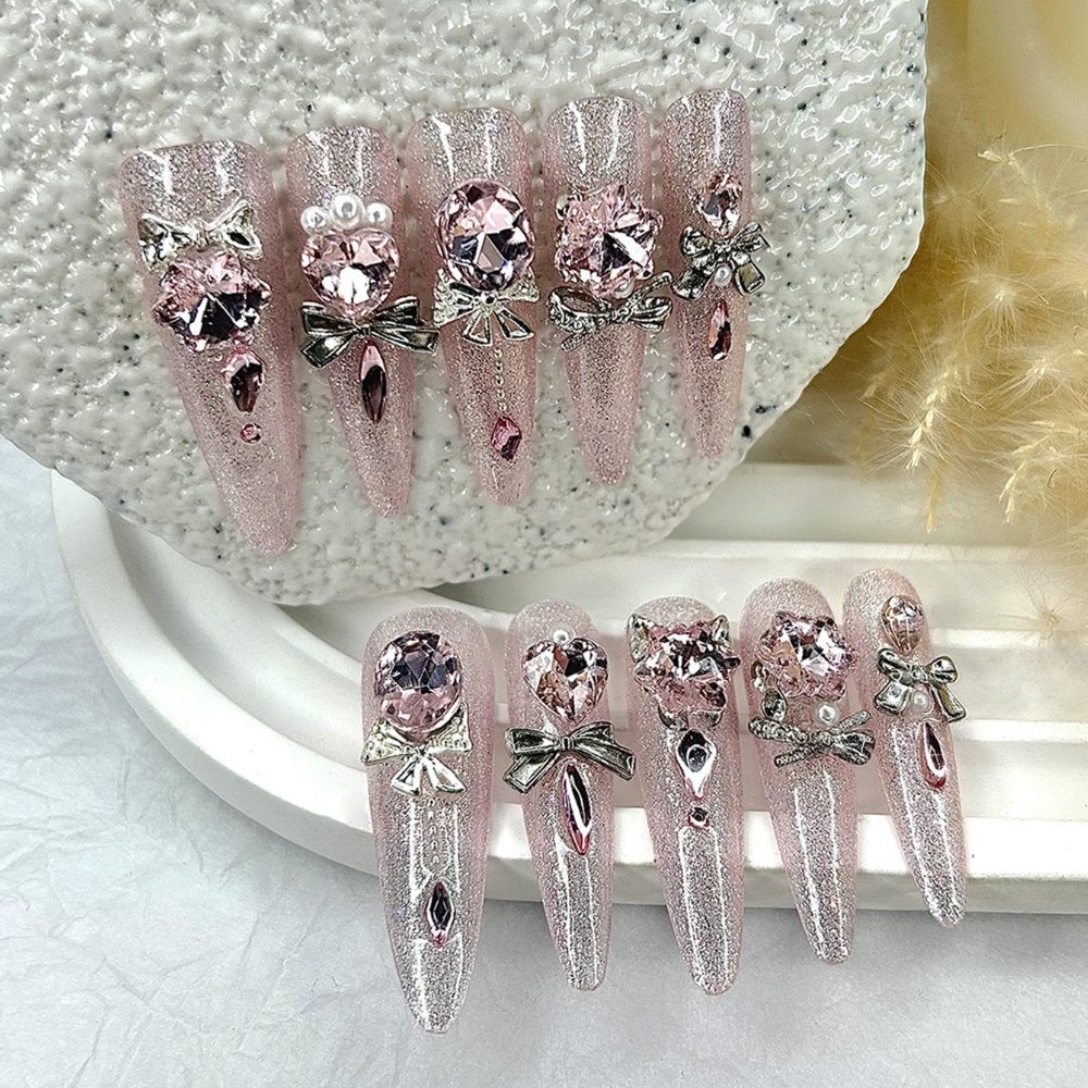 Luxury Pink Cat Eye Glitter St - Nail Art Pink Cat Eye reseña y precio