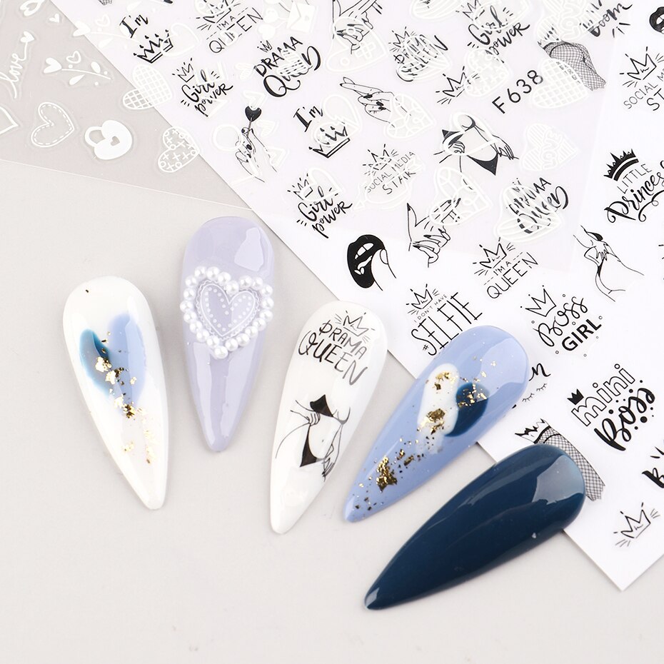 2pcs Heart Love Design 3D Nail - Nail Art Valentines Day reseña y precio