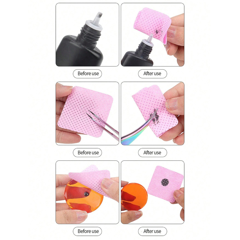 Lint Free Wipes Cleaning Tool  - Nail Art Gel reseña y precio