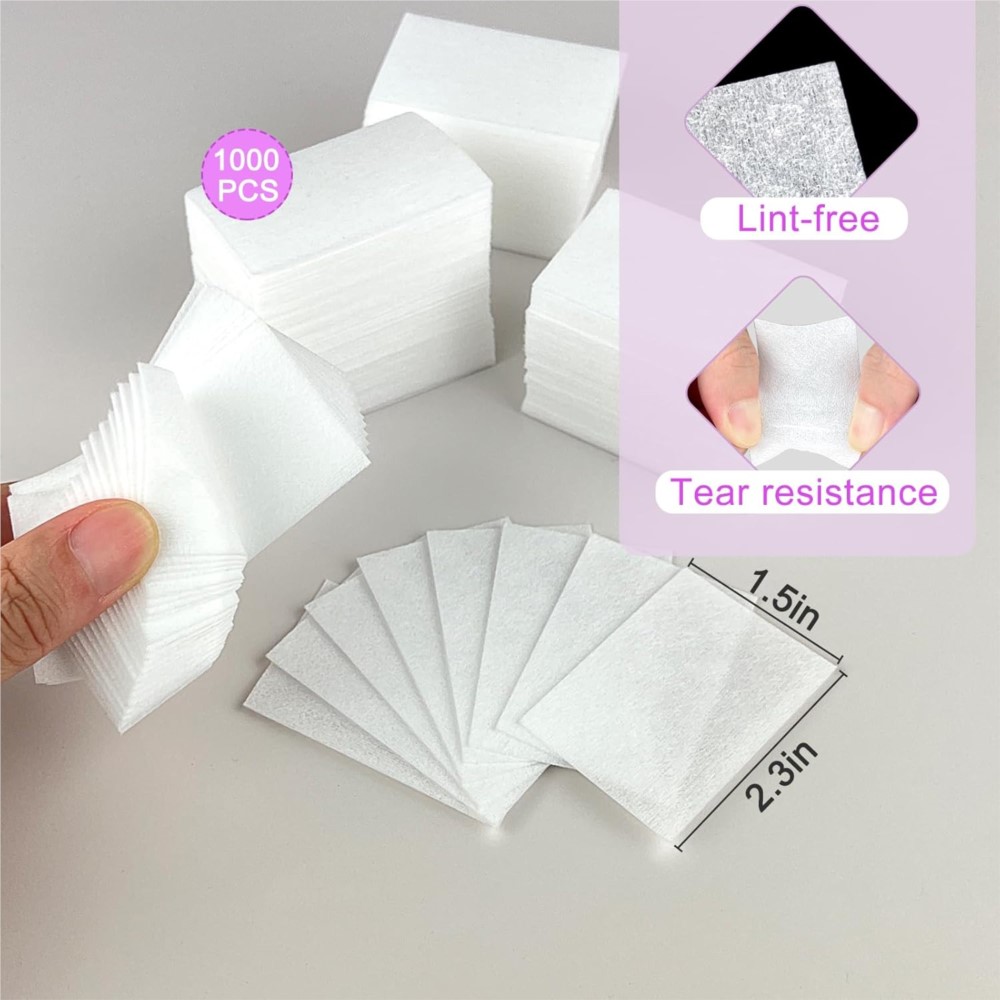 1000Pcs Lint Free Nail Wipes G - Nail Art Gel reseña y precio
