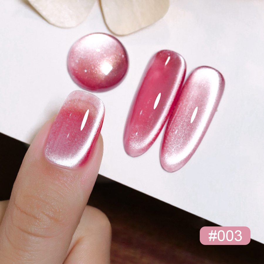 Pink Cat Eye Gel Nail Polish S - Nail Art Valentines Day reseña y precio