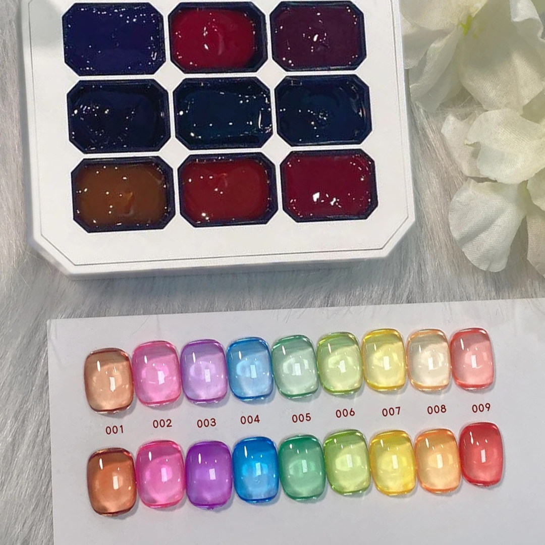 1pc Solid 9-grid Nail Patting  - Nail Art Painting reseña y precio