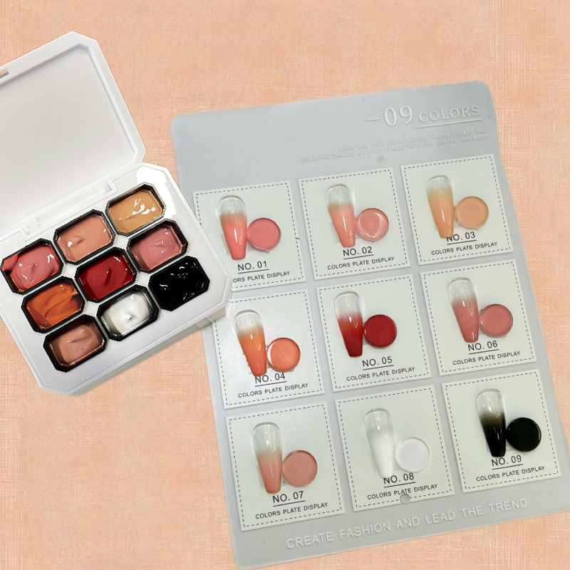 1pc Solid 9-grid Nail Patting  - Nail Art Painting reseña y precio