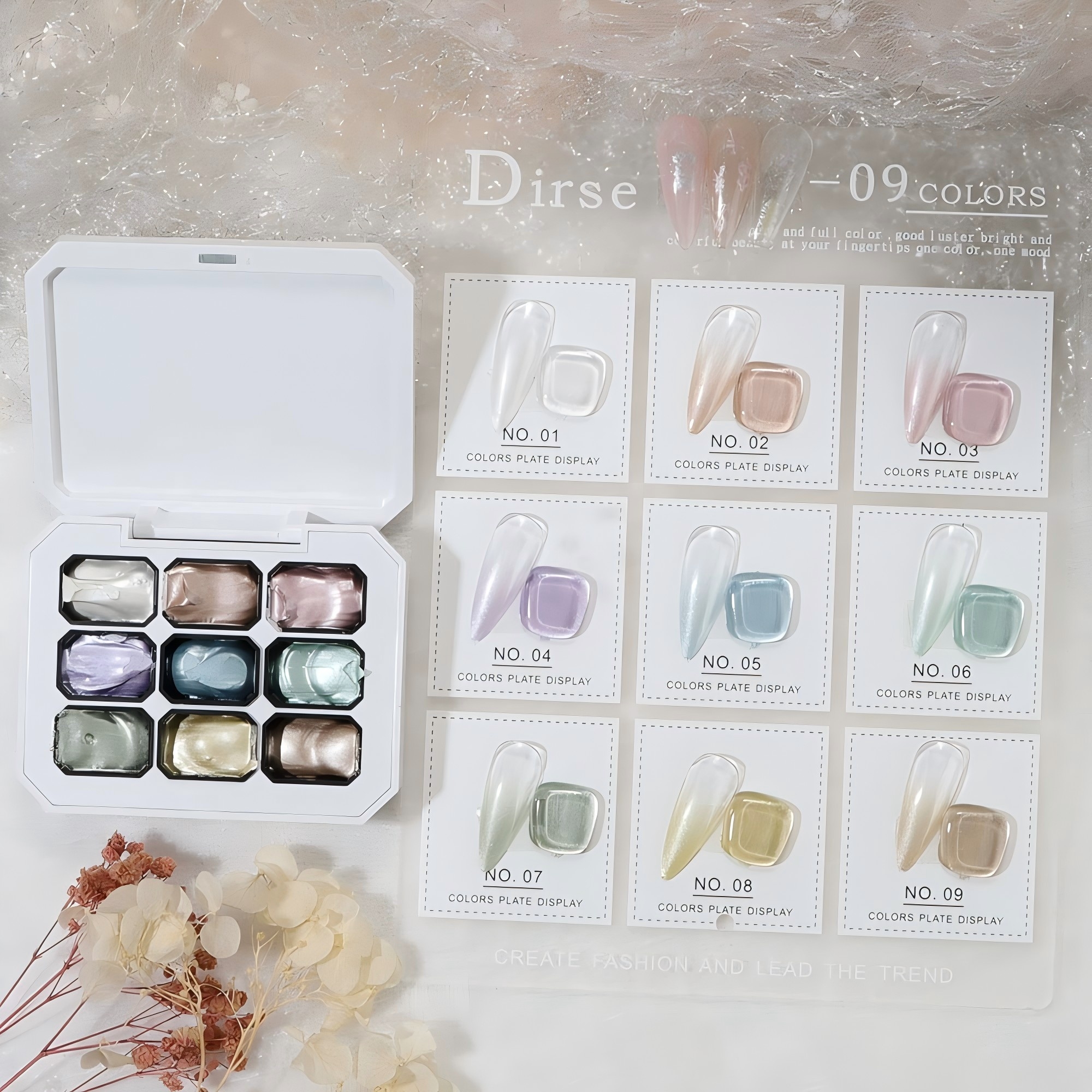1pc 4/9Colors Patting Gel Grad - Nail Art Painting reseña y precio