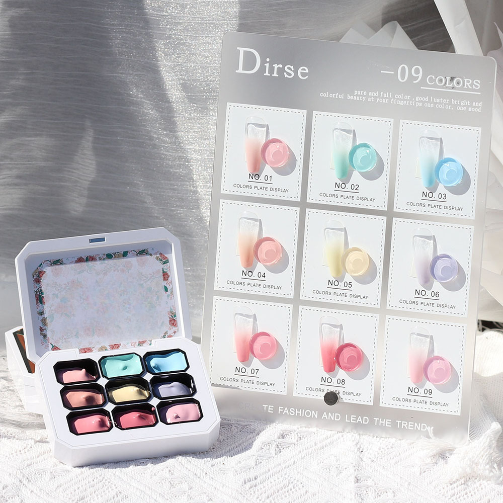 1pc 4/9Colors Patting Gel Grad - Nail Art Painting reseña y precio