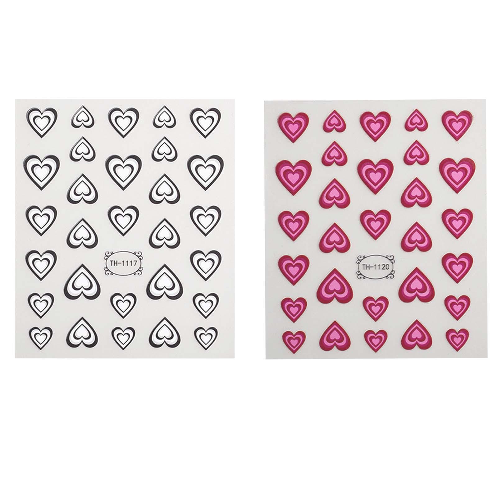 Valentines Day Nail Decals 3D  - Nail Art Valentines Day reseña y precio