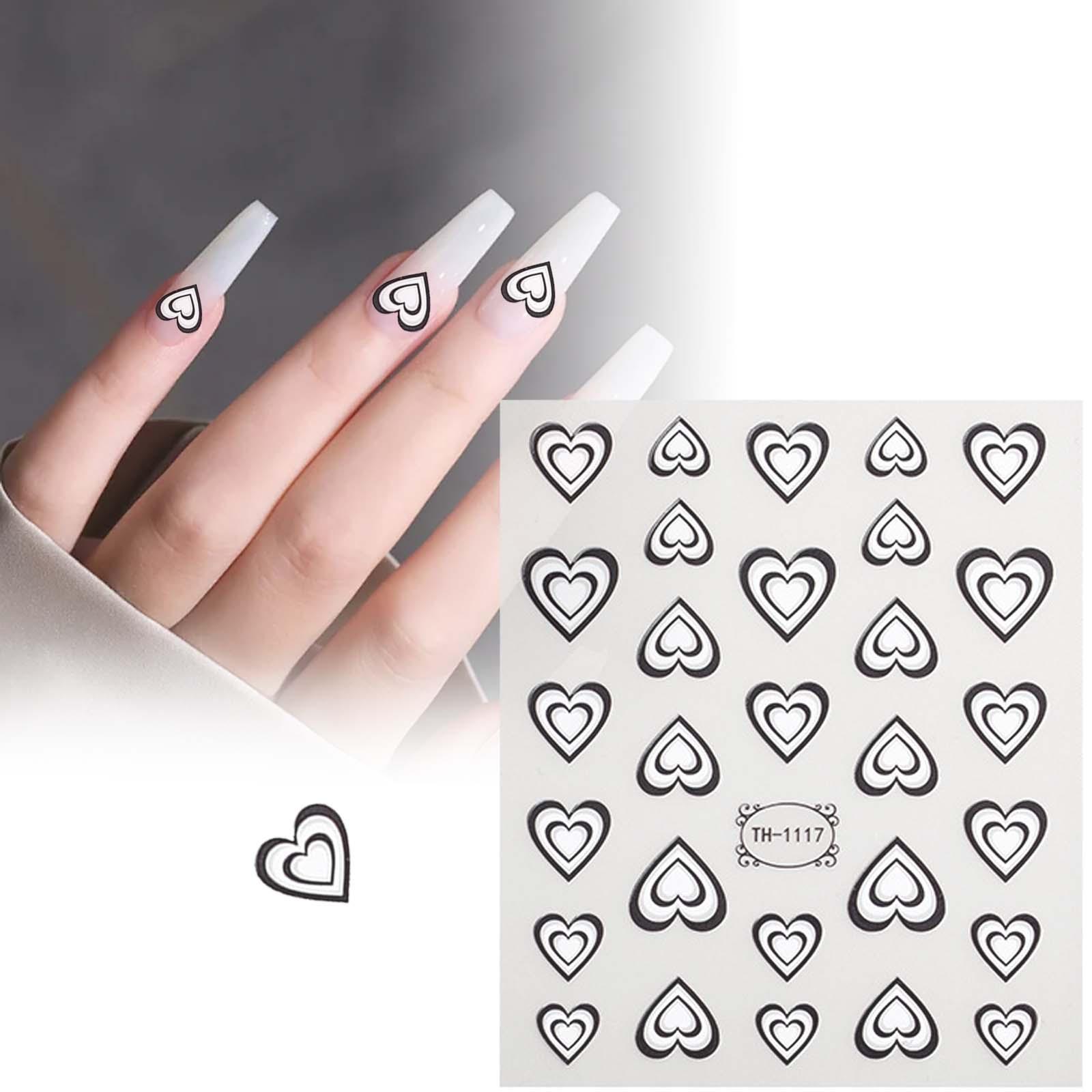Valentines Day Nail Decals 3D  - Nail Art Valentines Day reseña y precio