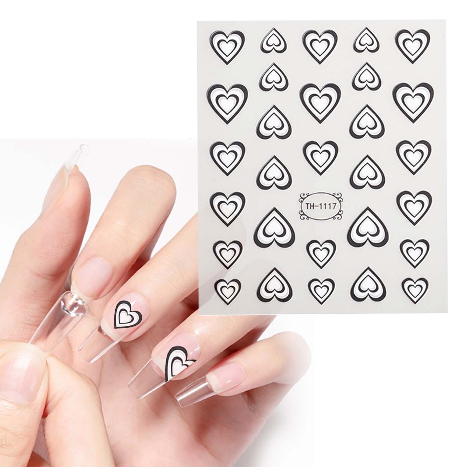 Valentines Day Nail Decals 3D  - Nail Art Valentines Day reseña y precio