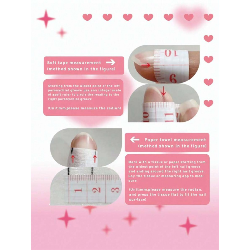 10pcs handmade pink press on n - Nail Art Pink Cat Eye reseña y precio